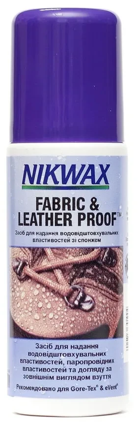 Обробка для взуття Nikwax Fabric and Leather Proof Обробка для взуття Nikwax Fabric and Leather Proof