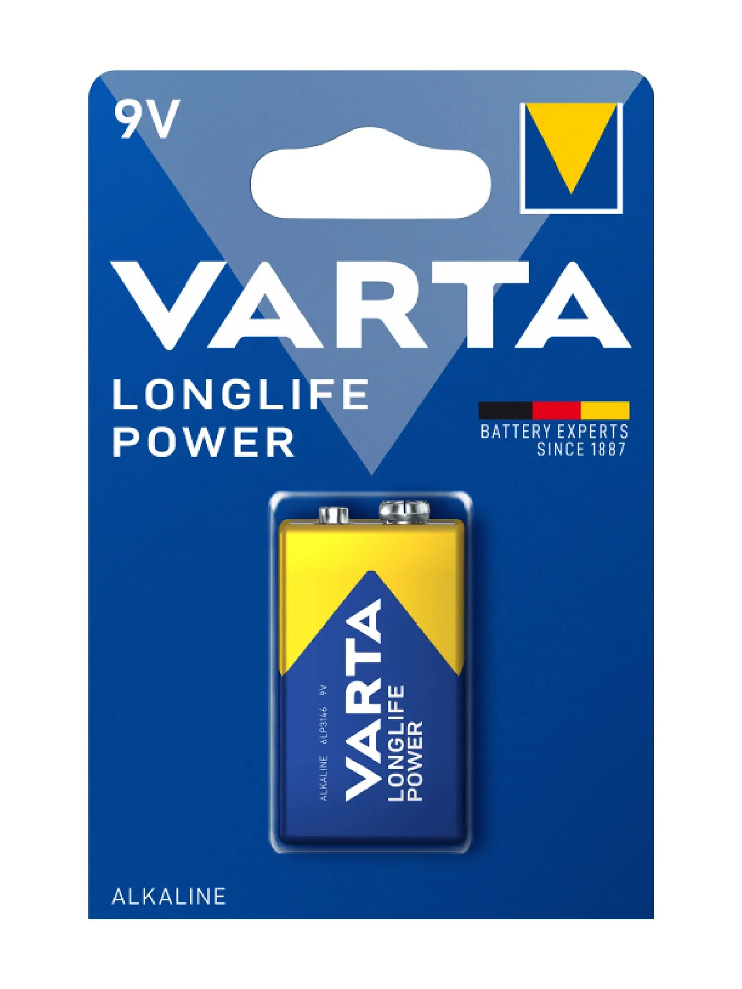Батарейка Varta LONGLIFE POWER 6LR61 BLI, 1 шт Батарейка Varta LONGLIFE POWER 6LR61 BLI, 1 шт